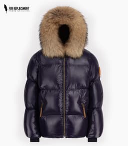 DSQUARED Fur Trim Replacement Collar (Natural)