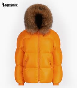 Raccoon Fur Trim Replacement Collar (Natural)