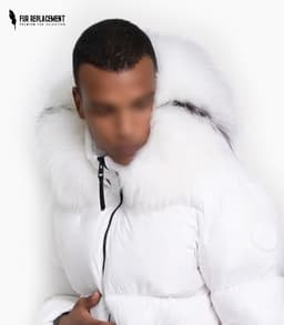 DSQUARED Fur Trim Replacement Collar (Dyed White)