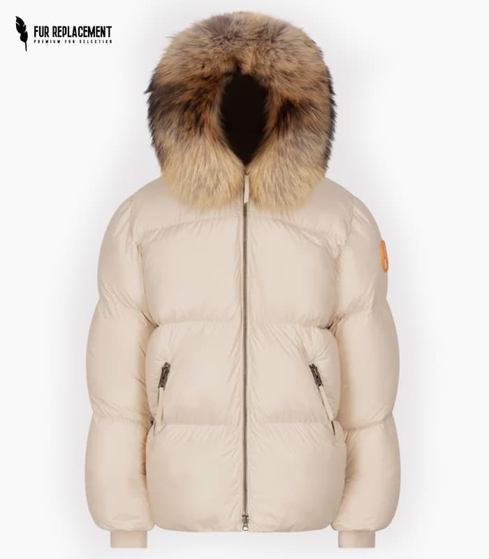 DSQUARED Fur Trim Replacement Collar (Natural)